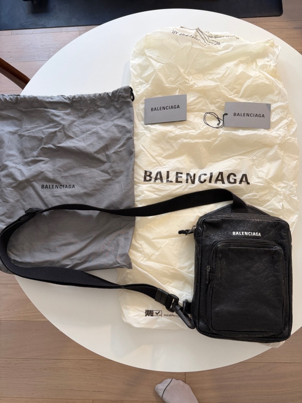 Balenciaga Explorer Messenger Bag in Arena Lambskin